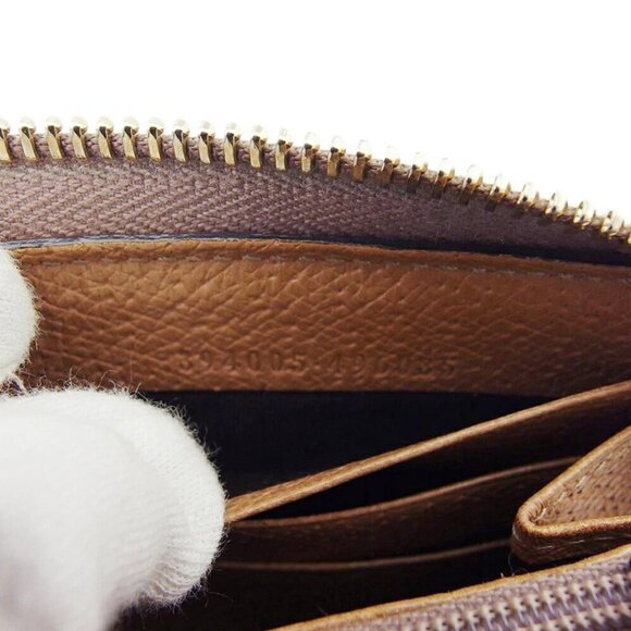 GUCCI long wallet GG pattern brown pink beige USED - Picture 12 of 15